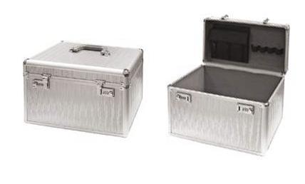 Beauty case (maleta) aluminiu, 2 chei, pt.scule 43x24x28cm